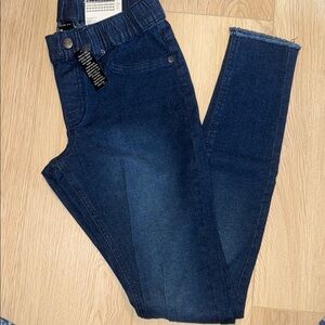 HUE Blue Jeggings Stretchy Tapered Fit